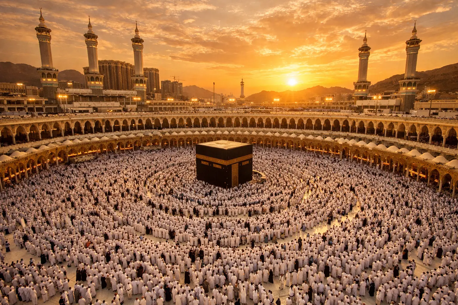 Premium Hajj and Umrah travel planning visual